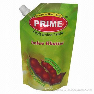 Spout Pouch for coconut juice, long shelf time, light-proof, stand up and high-puncture resistance